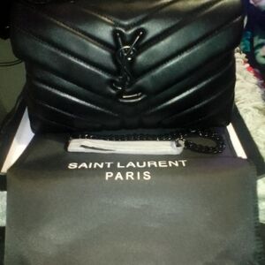 Saint Laurent Black Quilted Leather Bag